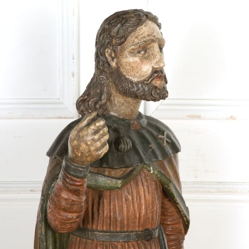 LARGE 18TH CENTURY CARVING OF ST ROCHE - ADDITIONAL PHOTO 3