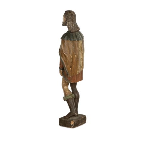 LARGE 18TH CENTURY CARVING OF ST ROCHE - ADDITIONAL PHOTO 4