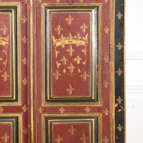 C19TH TALL PAINTED CUPBOARD - ADDITIONAL PHOTO 2