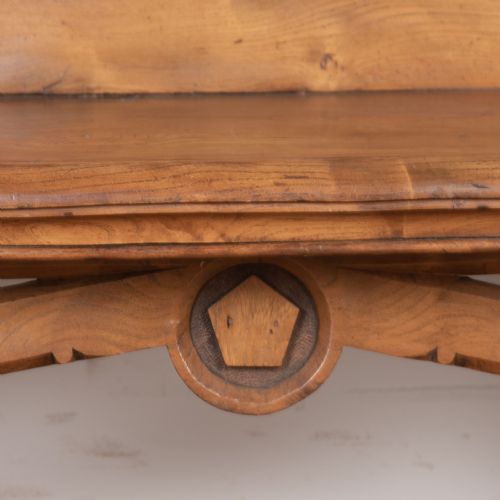 C19TH COUNTRY HOUSE ELM BENCH - ADDITIONAL PHOTO 11