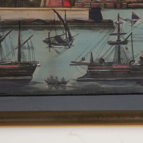 PAIR OF LARGE VESUVIUS GOUACHE PAINTINGS - ADDITIONAL PHOTO 2