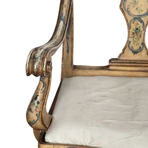 19TH CENTURY ITALIAN DECORATED CHAIR - ADDITIONAL PHOTO 3