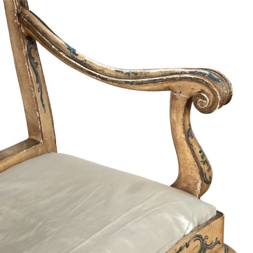 19TH CENTURY ITALIAN DECORATED CHAIR - ADDITIONAL PHOTO 5