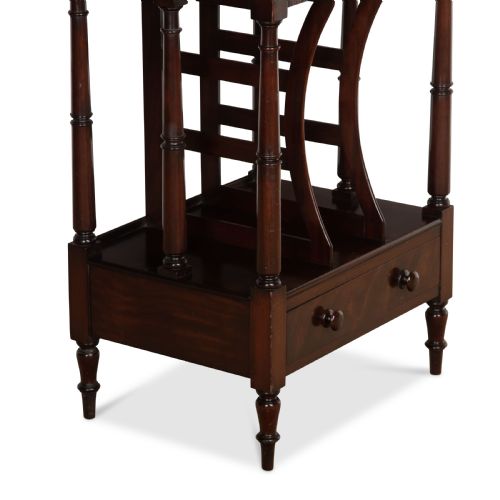 19TH CENTURY TALL MAHOGANY ETAGERE - ADDITIONAL PHOTO 3