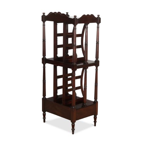 19TH CENTURY TALL MAHOGANY ETAGERE - ADDITIONAL PHOTO 6
