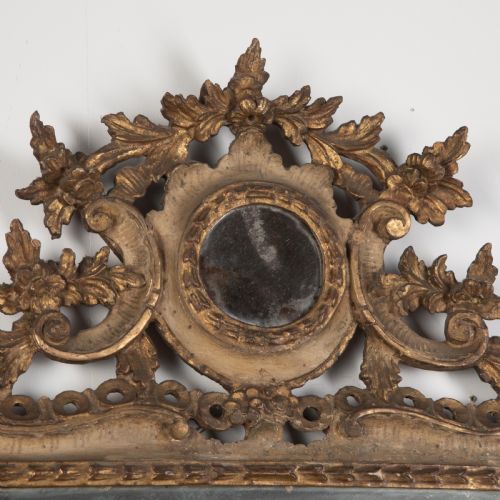 18TH CENTURY PAINTED AND GILT ITALIAN MIRROR - ADDITIONAL PHOTO 2