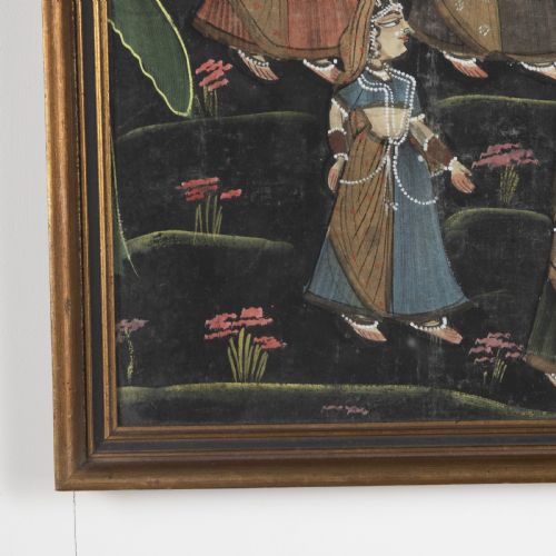 LARGE 19TH CENTURY INDIAN PAINTING - ADDITIONAL PHOTO 1