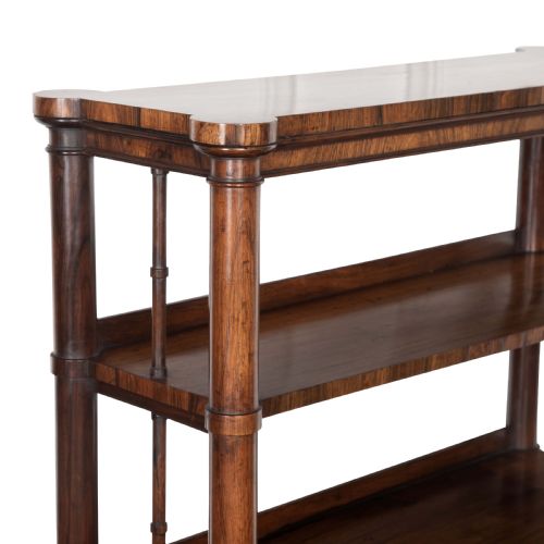 REGENCY ROSEWOOD OPEN BOOKCASE - ADDITIONAL PHOTO 3