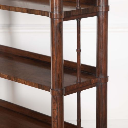 REGENCY ROSEWOOD OPEN BOOKCASE - ADDITIONAL PHOTO 4