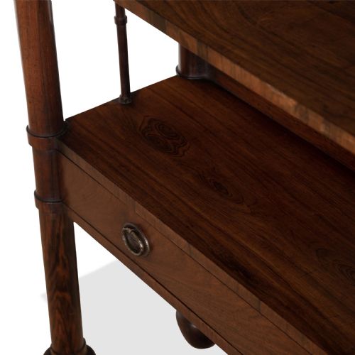 REGENCY ROSEWOOD OPEN BOOKCASE - ADDITIONAL PHOTO 8