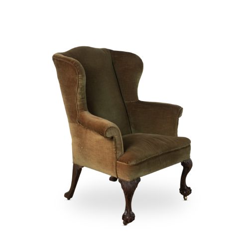 18TH CENTURY MAHOGANY WING ARMCHAIR - ADDITIONAL PHOTO 1