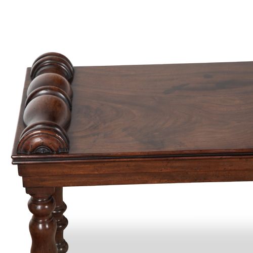 REGENCY MAHOGANY HALL BENCH - ADDITIONAL PHOTO 5