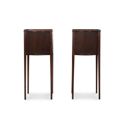 pair of geo iii gillow bedside cupboards - CATEGORY: ANTIQUE CUPBOARDS - DATED 18TH CENTURY