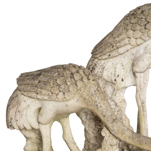 19TH CENTURY ITALIAN MARBLE CRANES - ADDITIONAL PHOTO 5