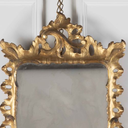 GEO III CARVED GILTWOOD WALL MIRROR - ADDITIONAL PHOTO 1