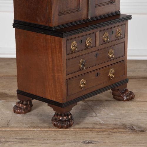 19TH CENTURY MINIATURE ANGLO INDIAN LINEN PRESS - ADDITIONAL PHOTO 5