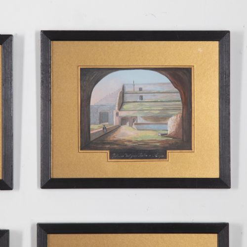 SET OF SIX 19TH CENTURY GRAND TOUR GOUACHES - ADDITIONAL PHOTO 3