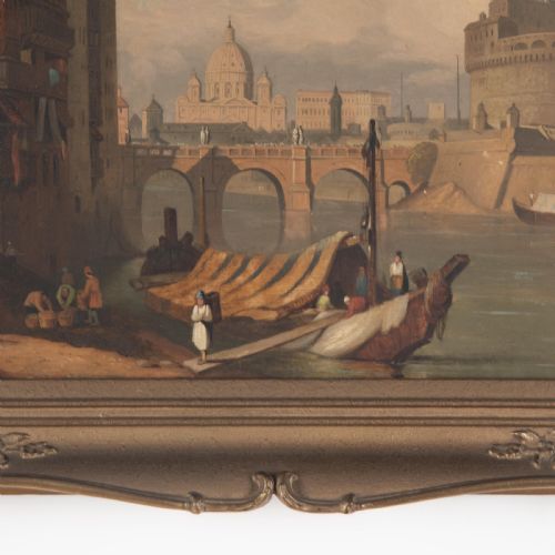 EARLY 19TH CENTURY OIL ON PANEL OF ROME - ADDITIONAL PHOTO 2