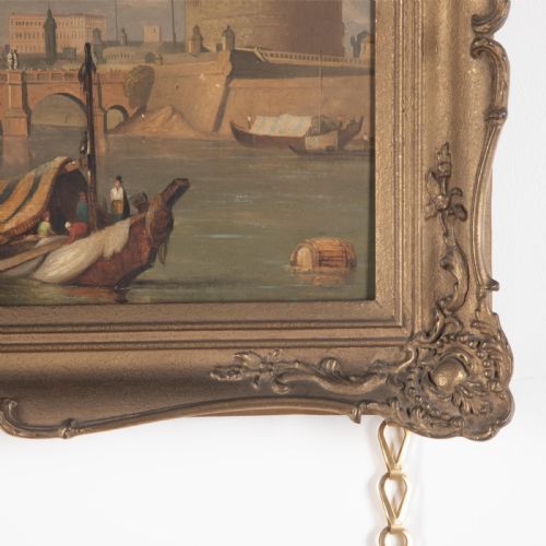 EARLY 19TH CENTURY OIL ON PANEL OF ROME - ADDITIONAL PHOTO 5