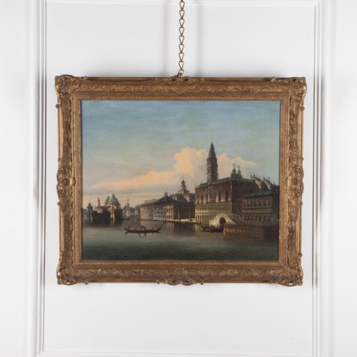 19th century oil on canvas of venice - CATEGORY: ANTIQUE ART - DATED 19TH CENTURY