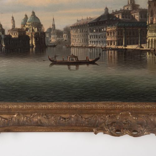 19TH CENTURY OIL ON CANVAS OF VENICE - ADDITIONAL PHOTO 1