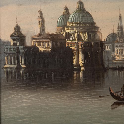 19TH CENTURY OIL ON CANVAS OF VENICE - ADDITIONAL PHOTO 2