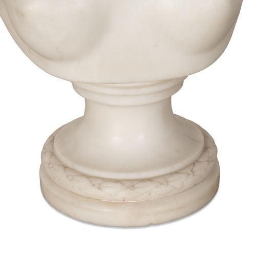 18TH CENTURY MARBLE BUST OF DIANA BY HOUDON - ADDITIONAL PHOTO 7