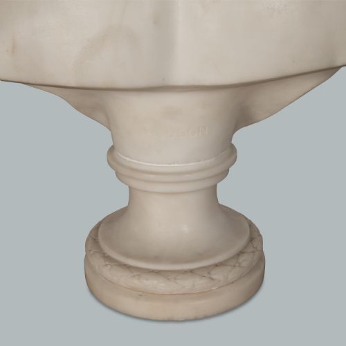18TH CENTURY MARBLE BUST OF DIANA BY HOUDON - ADDITIONAL PHOTO 16