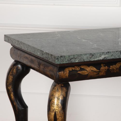 REGENCY CHINOISERIE AND MARBLE CONSOLE TABLE - ADDITIONAL PHOTO 5