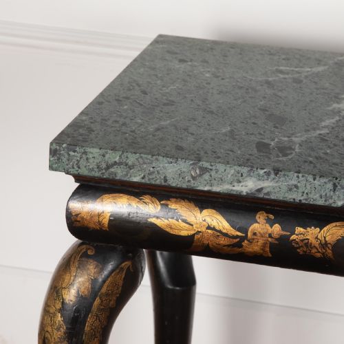 REGENCY CHINOISERIE AND MARBLE CONSOLE TABLE - ADDITIONAL PHOTO 8
