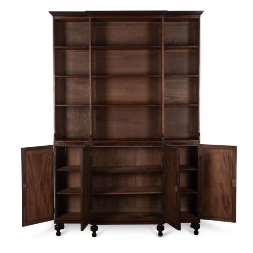 REGENCY MAHOGANY BREAKFRONT BOOKCASE - ADDITIONAL PHOTO 2
