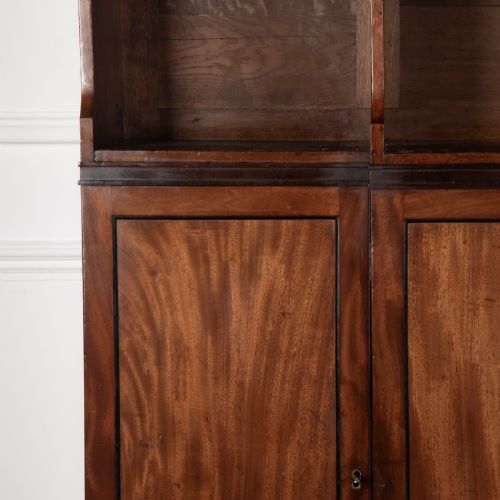 REGENCY MAHOGANY BREAKFRONT BOOKCASE - ADDITIONAL PHOTO 7