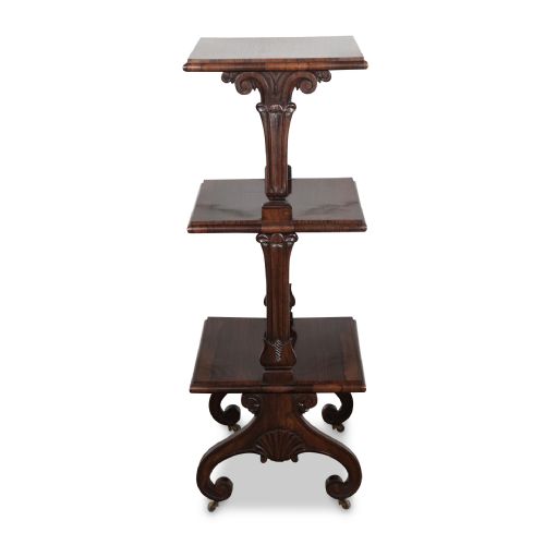 19TH CENTURY ROSEWOOD ETAGERE - ADDITIONAL PHOTO 2