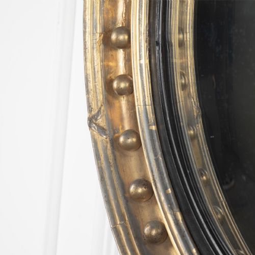 LARGE REGENCY CONVEX MIRROR - ADDITIONAL PHOTO 2