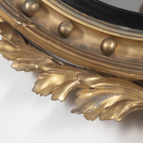 LARGE REGENCY CONVEX MIRROR - ADDITIONAL PHOTO 3
