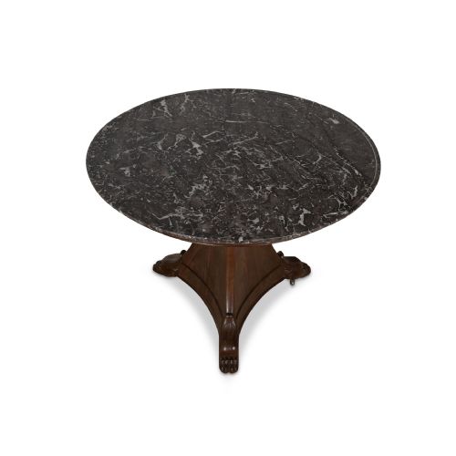 19TH CENTURY MAHOGANY MARBLE TOP GURIDON - ADDITIONAL PHOTO 2