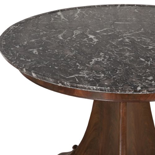 19TH CENTURY MAHOGANY MARBLE TOP GURIDON - ADDITIONAL PHOTO 3