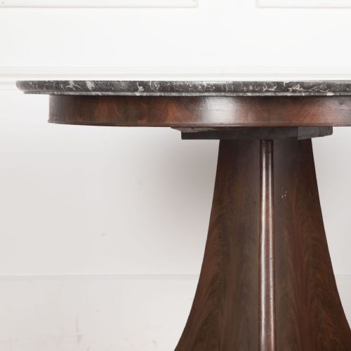19TH CENTURY MAHOGANY MARBLE TOP GURIDON - ADDITIONAL PHOTO 6