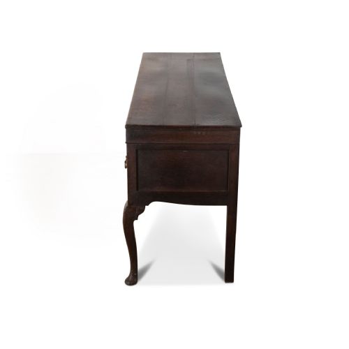 18TH CENTURY GEO III OAK AND MAHOGANY DRESSER - ADDITIONAL PHOTO 7