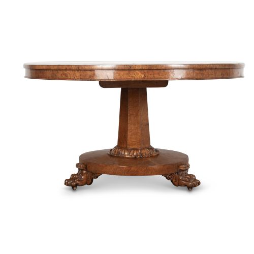 19TH CENTURY BURR OAK CENTRE TABLE - ADDITIONAL PHOTO 2