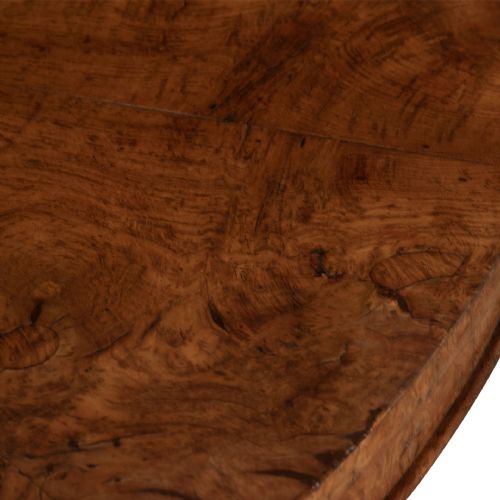 19TH CENTURY BURR OAK CENTRE TABLE - ADDITIONAL PHOTO 4