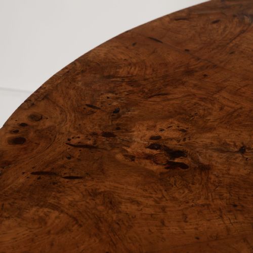 19TH CENTURY BURR OAK CENTRE TABLE - ADDITIONAL PHOTO 5