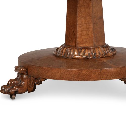 19TH CENTURY BURR OAK CENTRE TABLE - ADDITIONAL PHOTO 8