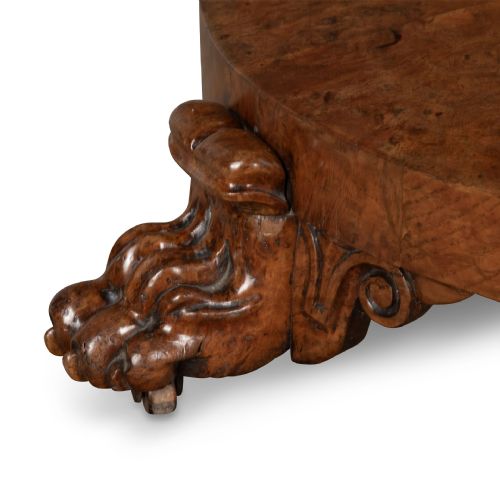 19TH CENTURY BURR OAK CENTRE TABLE - ADDITIONAL PHOTO 9