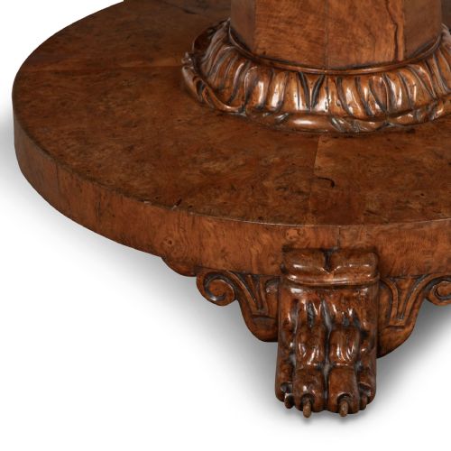 19TH CENTURY BURR OAK CENTRE TABLE - ADDITIONAL PHOTO 10