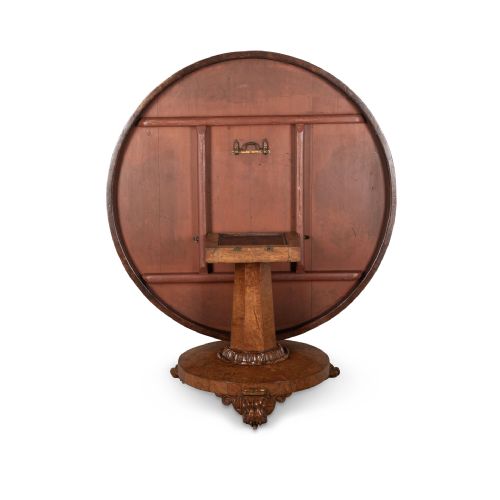 19TH CENTURY BURR OAK CENTRE TABLE - ADDITIONAL PHOTO 11