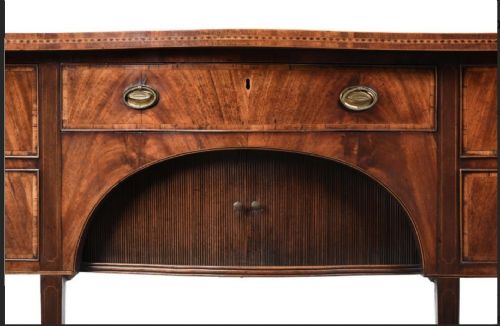 GEO III MAHOGANY SERPENTINE SIDEBOARD - ADDITIONAL PHOTO 1