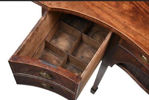 GEO III MAHOGANY SERPENTINE SIDEBOARD - ADDITIONAL PHOTO 3