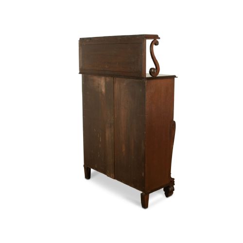 REGENCY MAHOGANY LIBRARY WRITING CABINET - ADDITIONAL PHOTO 5