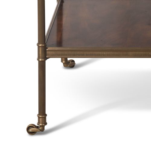 EARLY 20TH CENTURY MAHOGANY AND BRASS ETAGERE - ADDITIONAL PHOTO 5